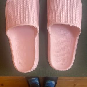 Pink soft sandals us 9